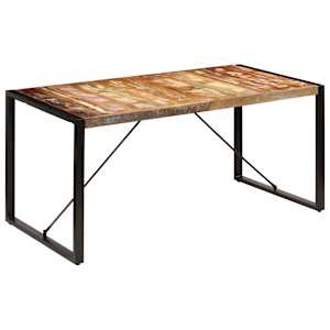 Jídelní stůl 160 x 80 x 75 cm masivní recyklované dřevo - obrázek 12