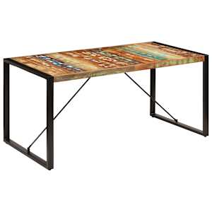 Jídelní stůl 160 x 80 x 75 cm masivní recyklované dřevo - obrázek 13