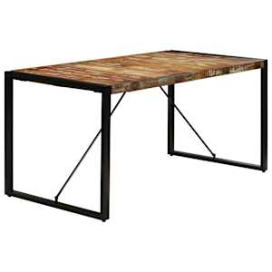 Jídelní stůl 160 x 80 x 75 cm masivní recyklované dřevo - obrázek 14
