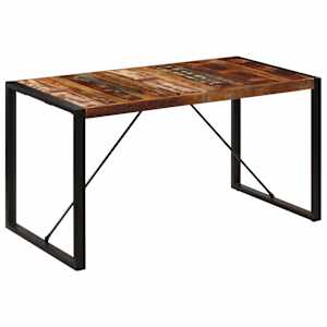 Jídelní stůl 140 x 70 x 75 cm masivní recyklované dřevo - obrázek 11