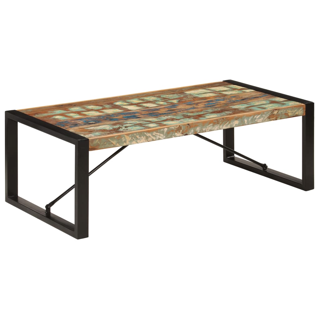 Image of vidaXL Coffee Table 120x60x40 cm Solid Reclaimed Wood