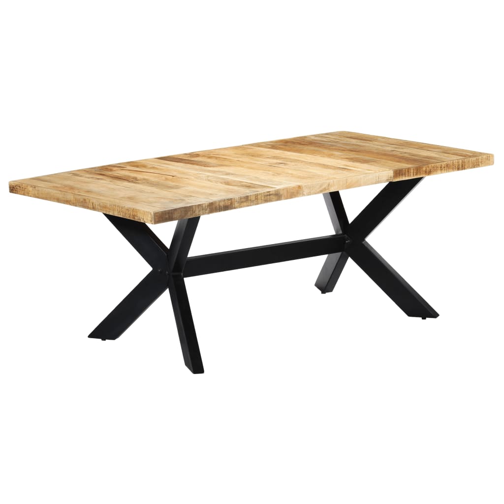 Image of vidaXL Dining Table 200x100x75 cm Solid Mango Wood
