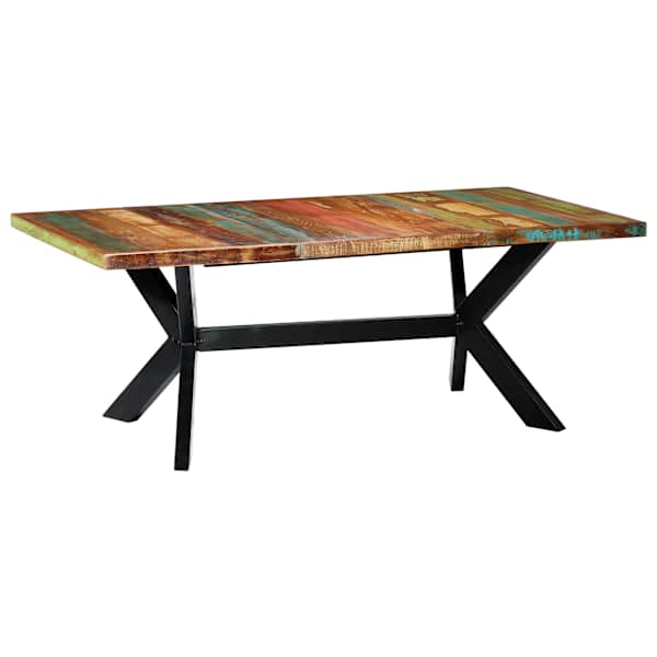 vidaXL s&ouml;&ouml;gilaud, 200 x 100 x 75 cm, toekas taaskasutatud puit