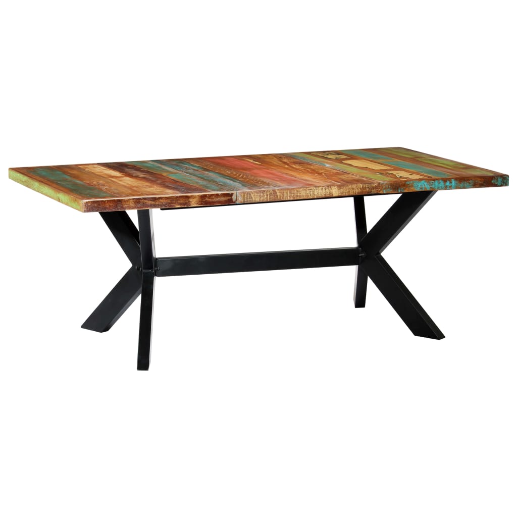 vidaXL Spisebord 200x100x75 cm gjenvunnet heltre - Møbler > Bord > Spisebord