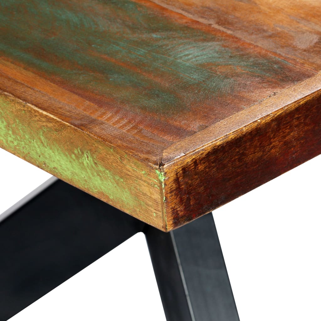 Blagovaonski stol od masivnog obnovljenog drva 200x100x75 cm