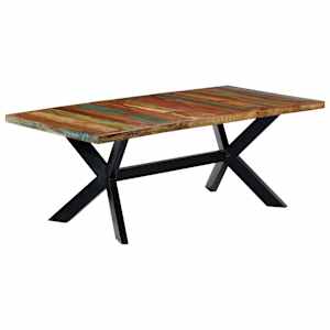 Jídelní stůl 200 x 100 x 75 cm masivní recyklované dřevo - obrázek 10