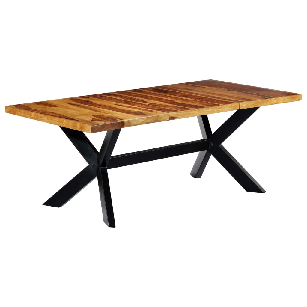 

vidaXL Eettafel 200x100x75 cm massief sheeshamhout