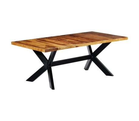 vidaXL Dining Table 78.7"x39.4"x29.5" Solid Sheesham Wood