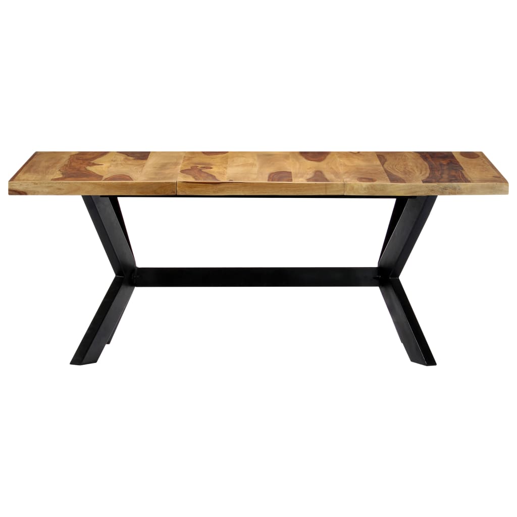 vidaXL Table de salle à manger 180x90x75 cm Bois de Sesham solide