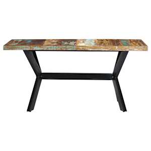 Jídelní stůl 160 x 80 x 75 cm masivní recyklované dřevo - obrázek 2