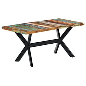 Jídelní stůl 160 x 80 x 75 cm masivní recyklované dřevo - obrázek 8