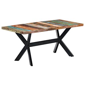Jídelní stůl 160 x 80 x 75 cm masivní recyklované dřevo - obrázek 9