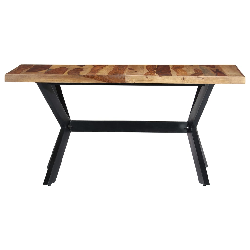 

vidaXL Eettafel 160x80x75 cm massief sheeshamhout