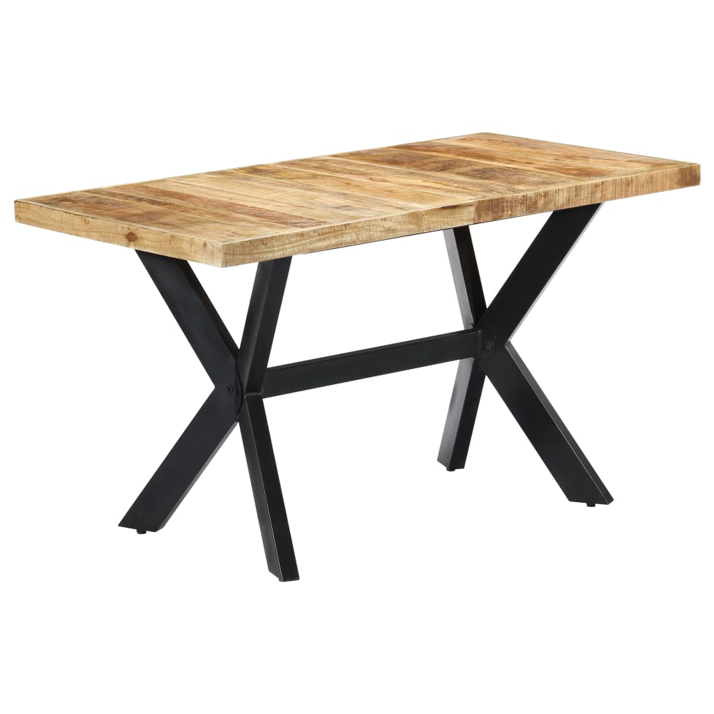 vidaXL Spisebord 140x70x75 cm grov heltre mango - Møbler > Bord > Spisebord
