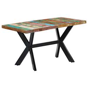 Jídelní stůl 140 x 70 x 75 cm masivní recyklované dřevo - obrázek 11