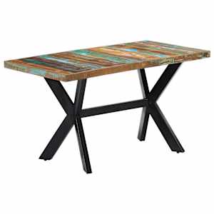 Jídelní stůl 140 x 70 x 75 cm masivní recyklované dřevo - obrázek 10