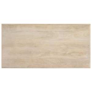 Jídelní stůl bílý 120 x 60 x 75 cm masivní mangovníkové dřevo - obrázek 4
