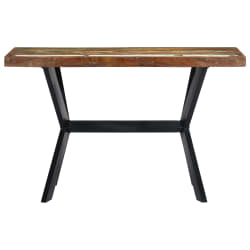 vidaXL Dining Table 120x60x75 cm Solid Reclaimed Wood