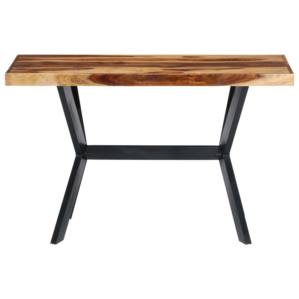 vidaXL Jídelní stůl 120 x 60 x 75 cm masivní sheeshamové dřevo