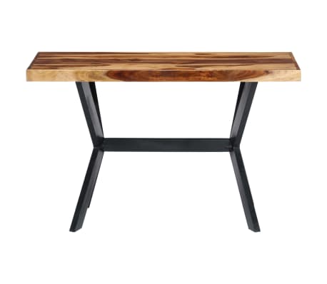 vidaXL Jídelní stůl 120 x 60 x 75 cm masivní sheeshamové dřevo