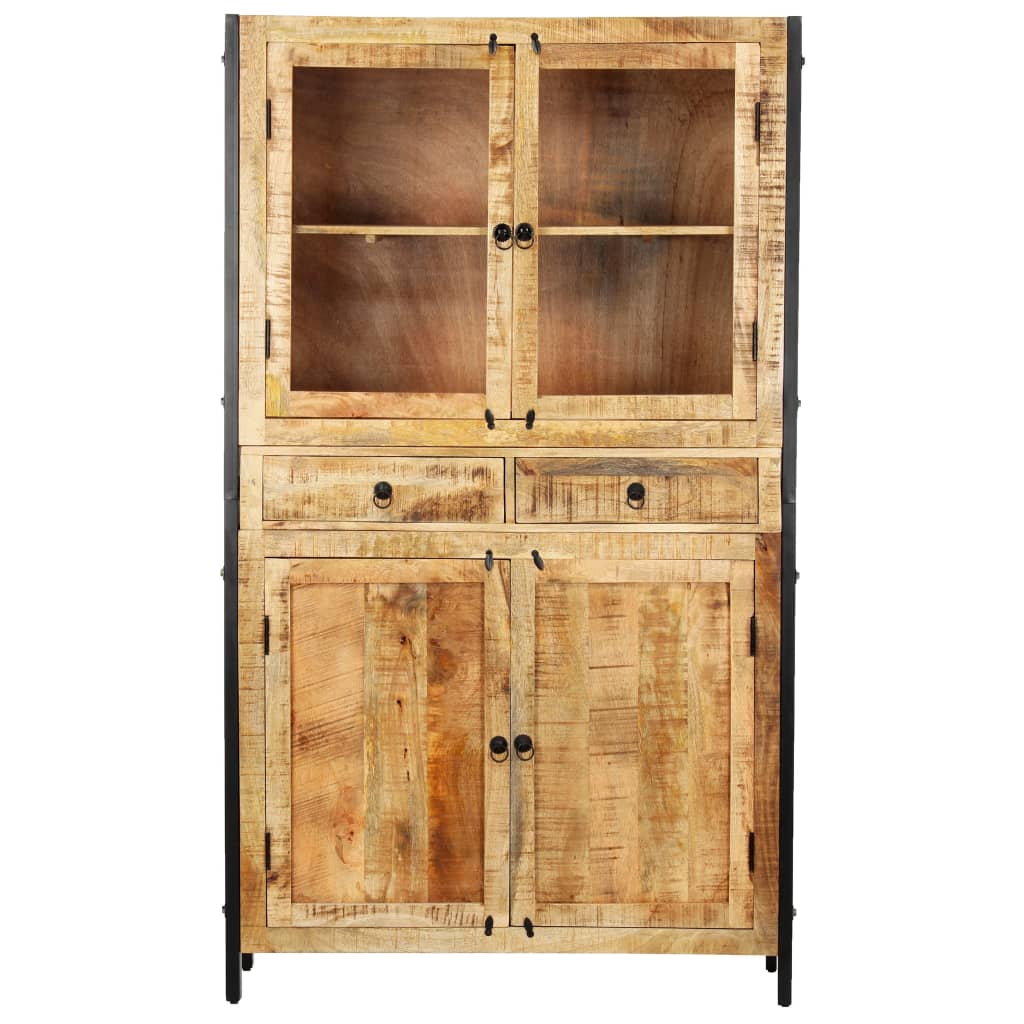 vidaXL Highboard 39.4"x15.7"x68.9" Solid Mango Wood