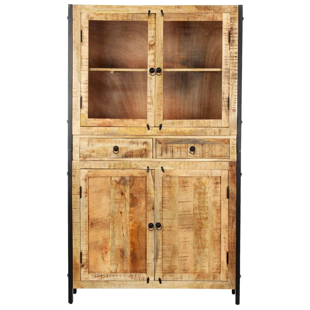 vidaXL Hoge kast 100x40x175 cm massief mangohout afbeelding