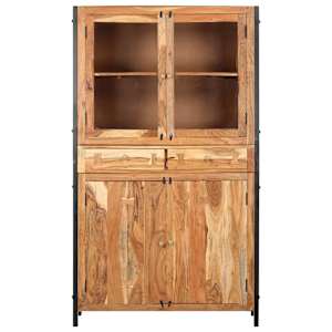 vidaXL Βιτρίνα 100 x 40 x 175 εκ. από Μασίφ Ξύλο Ακακίας