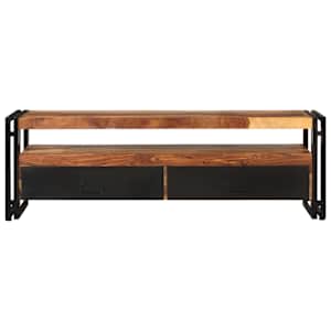 TV stolek 120 x 30 x 40 cm masivní akáciové dřevo - obrázek 2