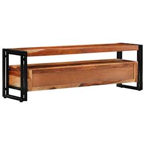 TV stolek 120 x 30 x 40 cm masivní akáciové dřevo - obrázek 4