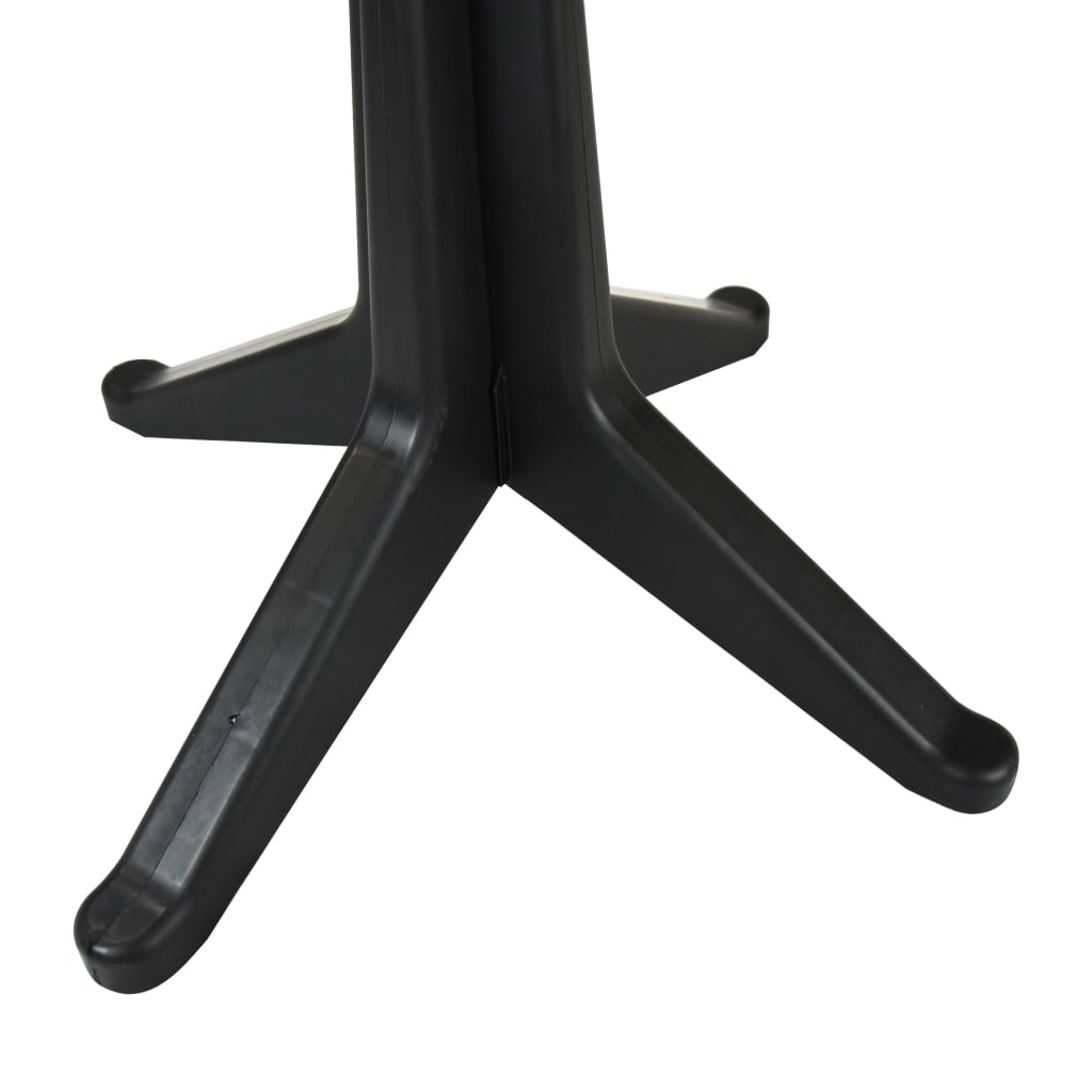 vidaXL Patio Table Anthracite 27.6" Plastic