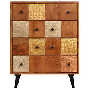 Komoda se zásuvkami 60 x 30 x 75 cm masivní akáciové dřevo - obrázek 2