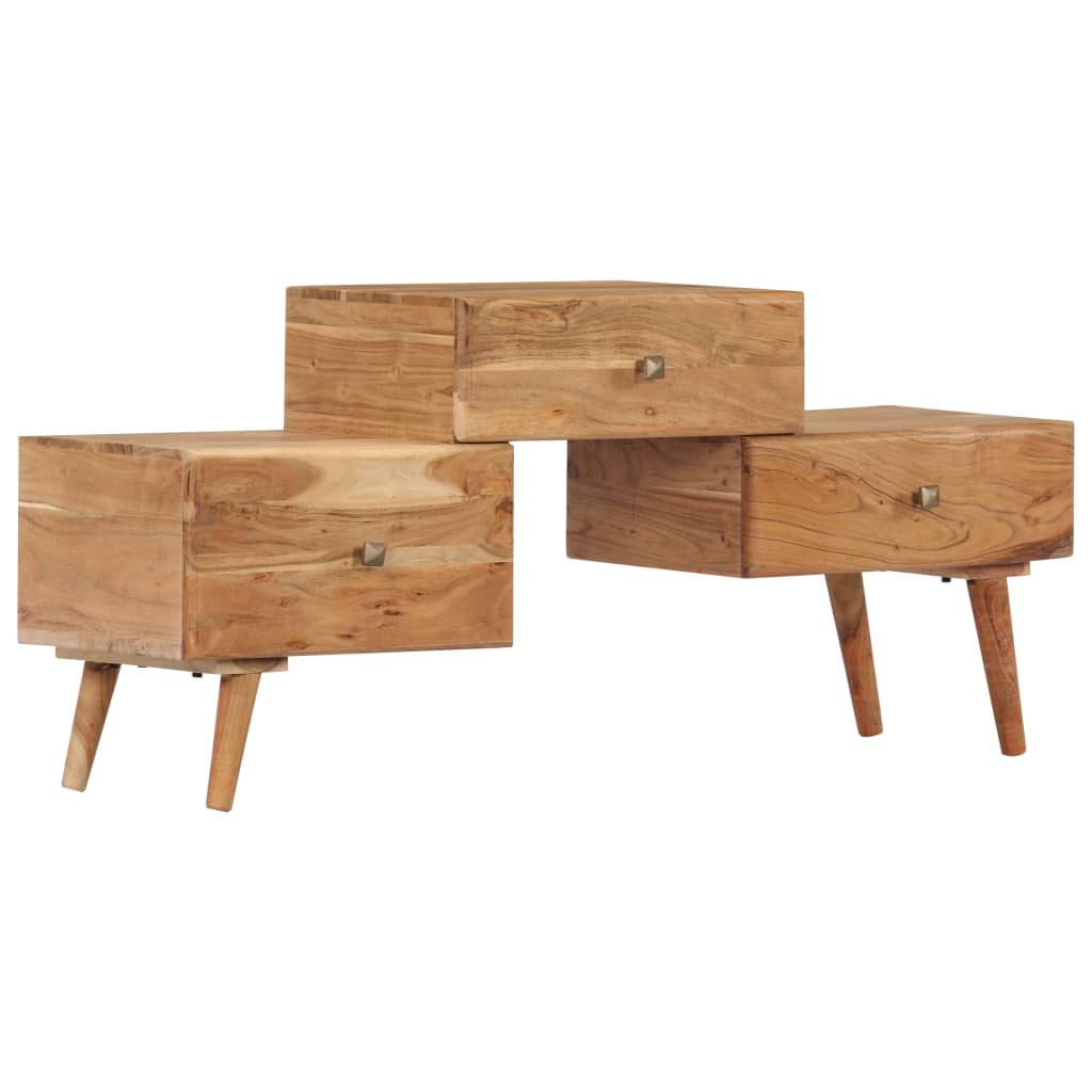 Comodă TV, 108 x 30 x 49 cm, lemn masiv de acacia