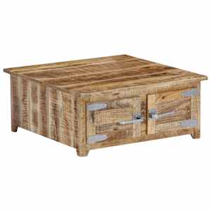 Konferenční stolek 70 x 70 x 30 cm masivní mangovníkové dřevo - obrázek 12