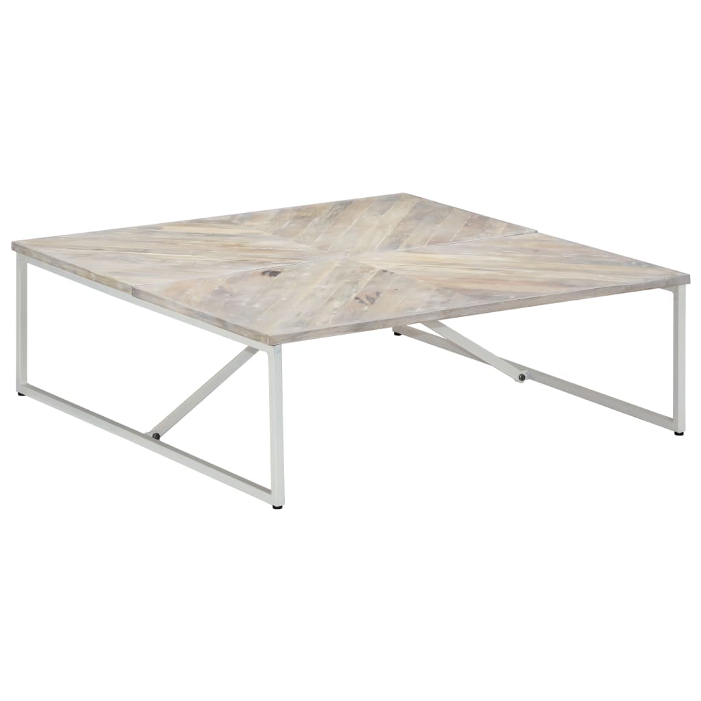 Konferenční stolek 110 x 110 x 36 cm masivní mangovníkové dřevo