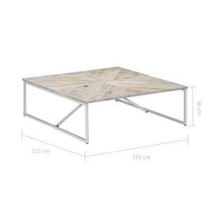 Konferenční stolek 110 x 110 x 36 cm masivní mangovníkové dřevo - obrázek 8