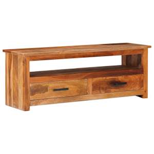 TV stolek 118 x 30 x 40 cm masivní dřevo - obrázek 11