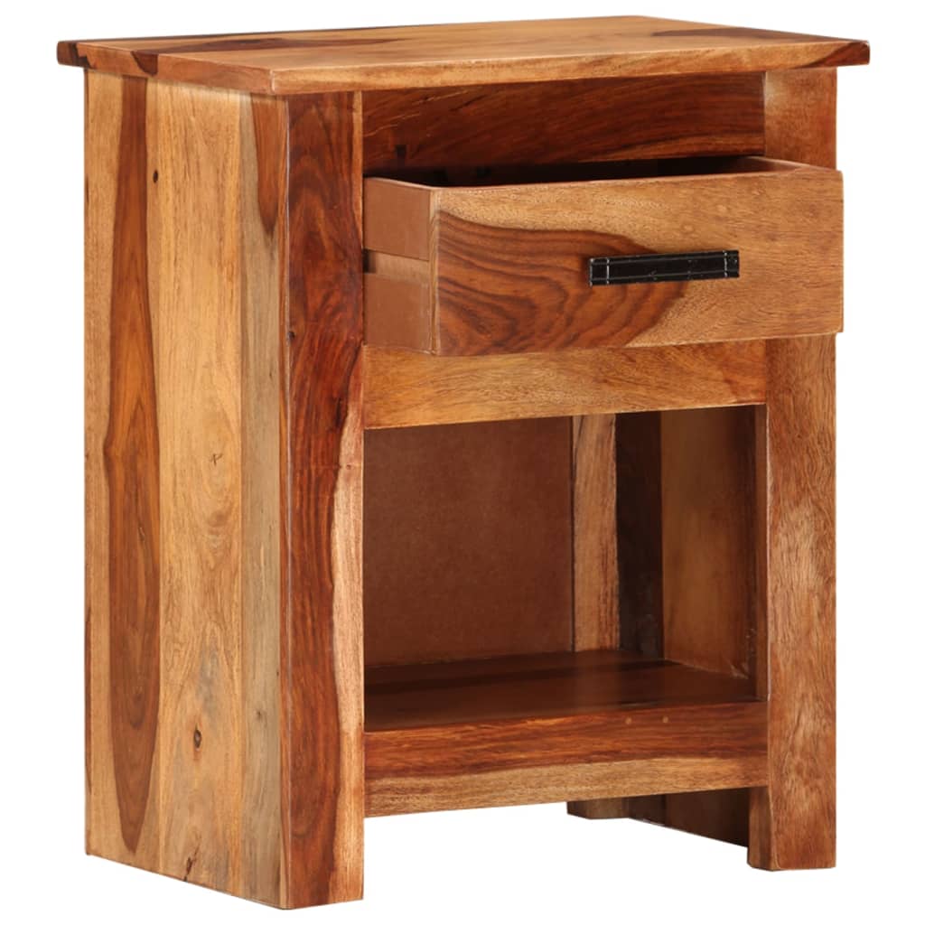 

vidaXL Nightstand 15.7"x11.8"x19.6" Solid Sheesham Wood