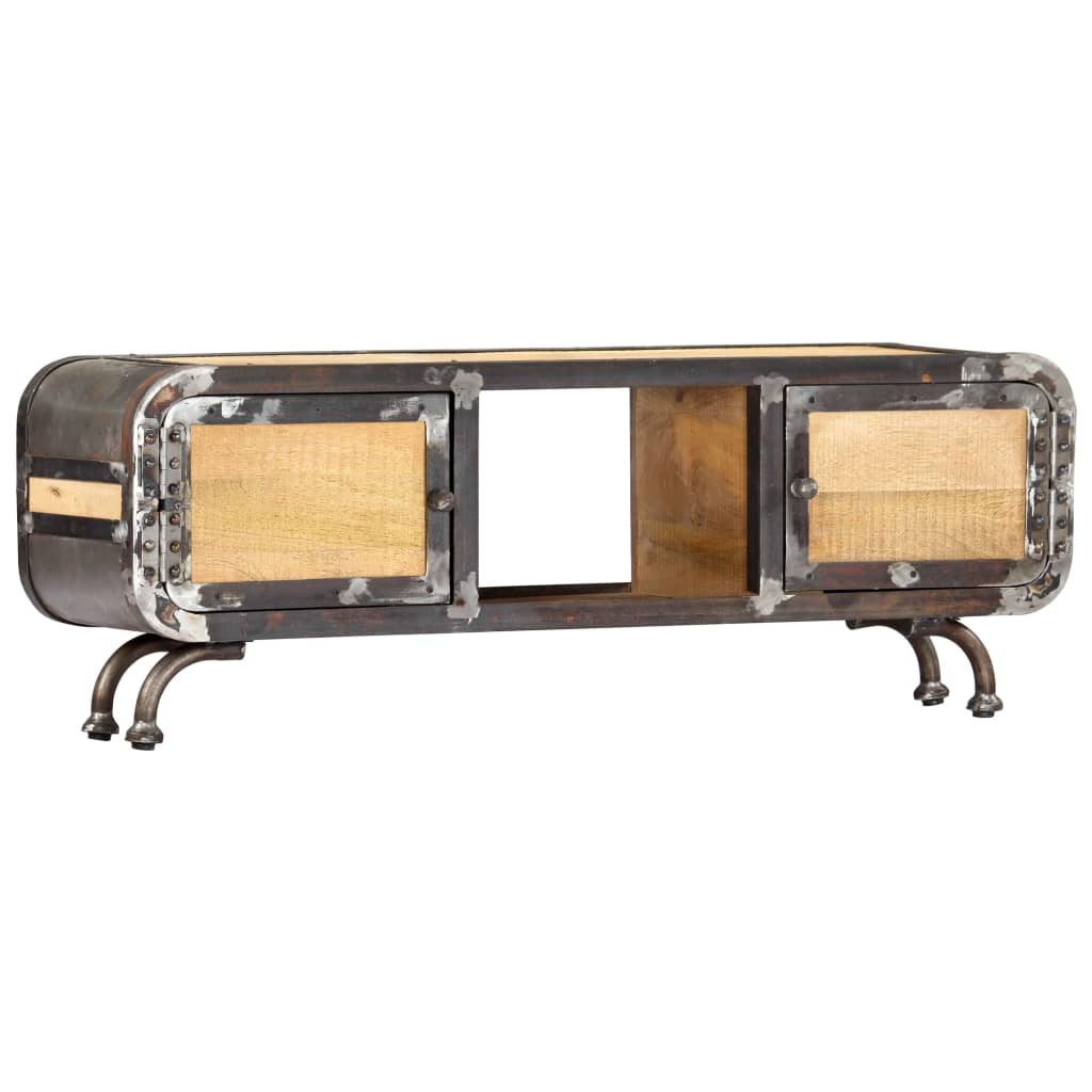 Comodă TV, 120 x 30 x 42 cm, lemn masiv de mango