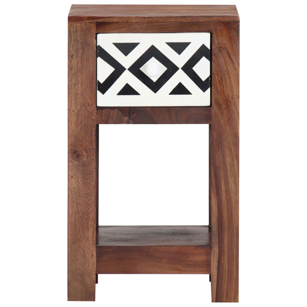 Noční stolek 30 x 30 x 50 cm masivní sheeshamové dřevo