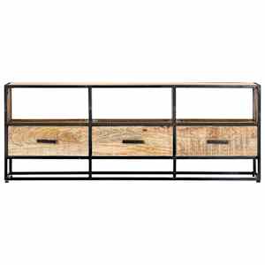 TV stolek 120 x 30 x 45 cm masivní mangovníkové dřevo - obrázek 2