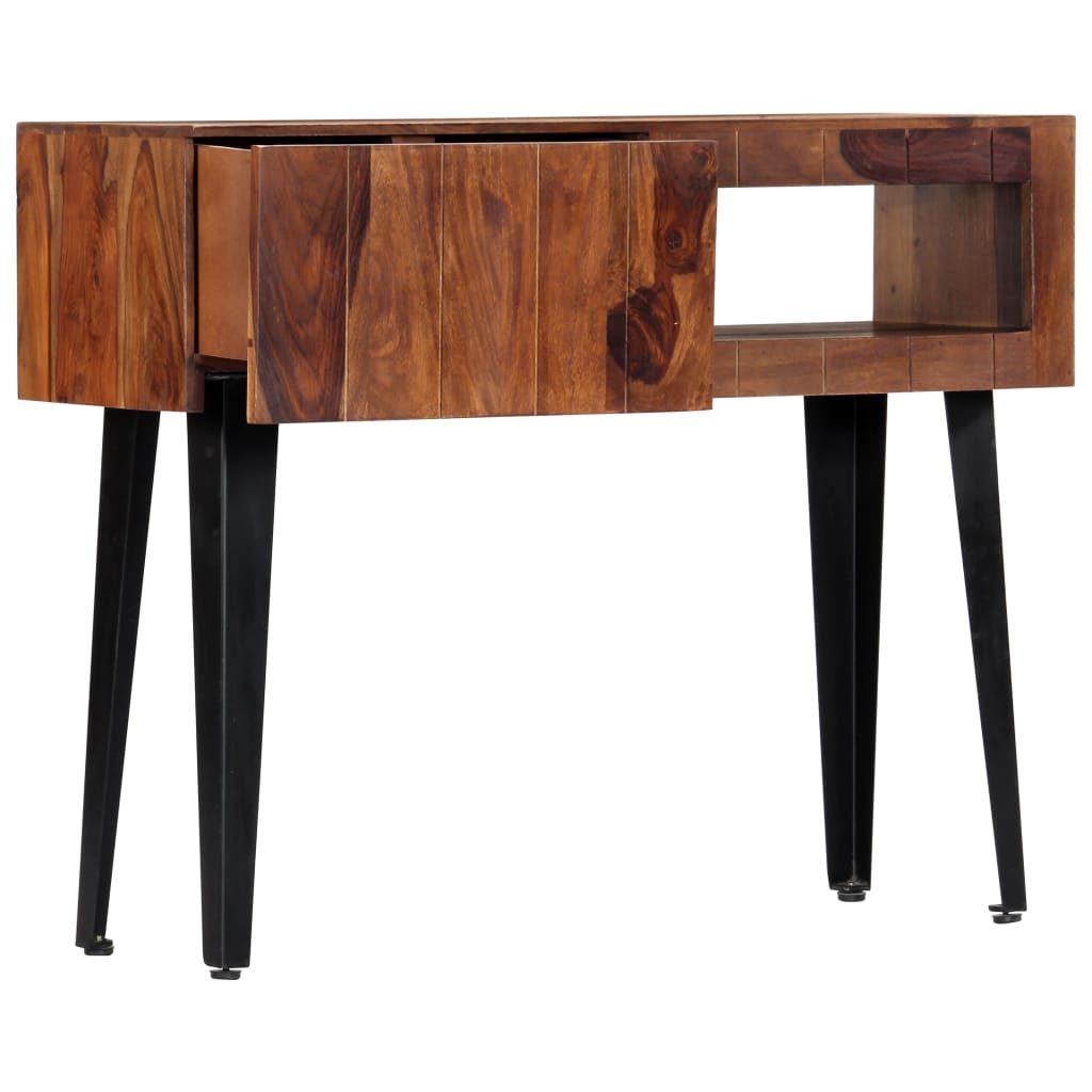 Konzolový stolek 90 x 30 x 75 cm masivní sheeshamové dřevo