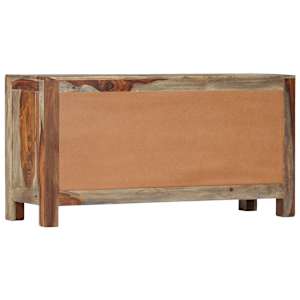 Příborník šedý 100 x 30 x 50 cm masivní akáciové dřevo - obrázek 4