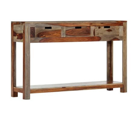 vidaXL Writing Desk with 1 Drawer and 1 Cabinet Solid Sheesham Wood Office