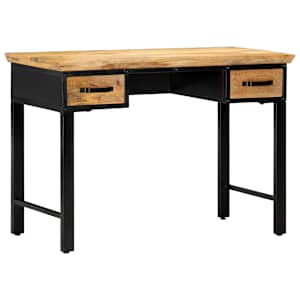 vidaXL kirjutuslaud 110 x 50 x 76 cm, toekas mangopuit