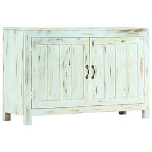 Příborník světle modrý 110x35x70 cm masivní mangovníkové dřevo - obrázek 11