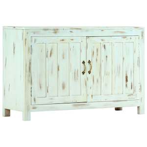 Příborník světle modrý 110x35x70 cm masivní mangovníkové dřevo - obrázek 12