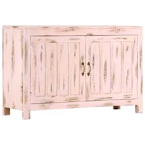 vidaXL puhvetkapp, heleroosa, 110 x 35 x 70 cm, mangopuit