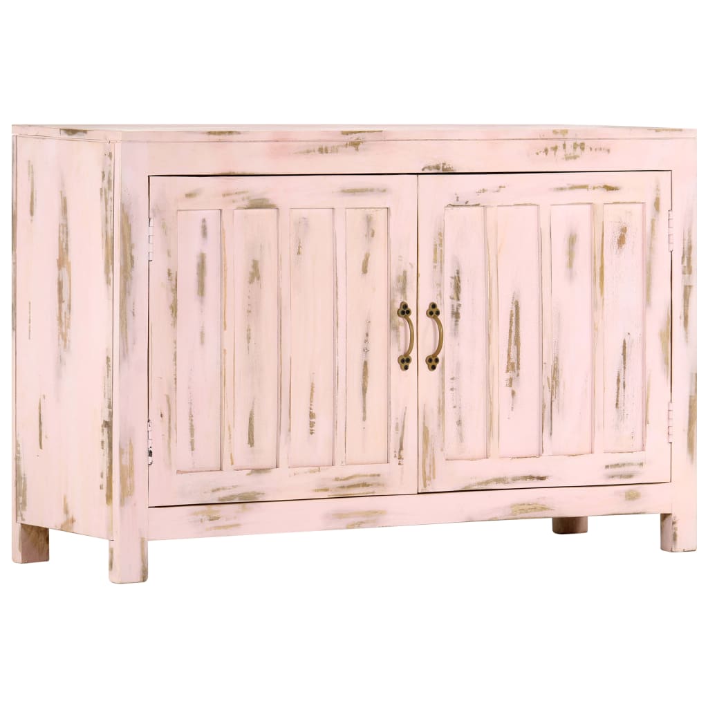 vidaXL Sideboard Hellrosa 110x35x70 cm Massivholz Mango