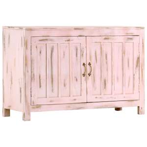 Příborník světle růžový 110x35x70 cm masivní mangovníkové dřevo - obrázek 12