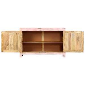 Příborník světle růžový 110x35x70 cm masivní mangovníkové dřevo - obrázek 3